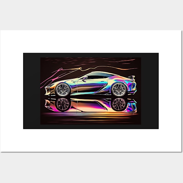 Exotic Car - LC 500 - 2 Wall Art by PixelPusherArt